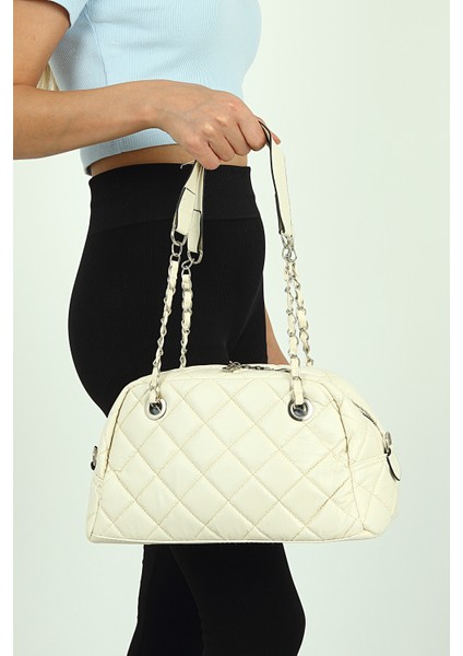 Kadın Krem El Çantası PS2089 modelleri