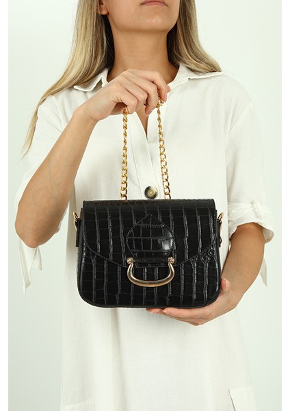 Siyah Kadın Askılı Omuz Çantası PS2061 fiyatları