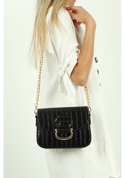 Siyah Kadın Askılı Omuz Çantası PS2061 modelleri