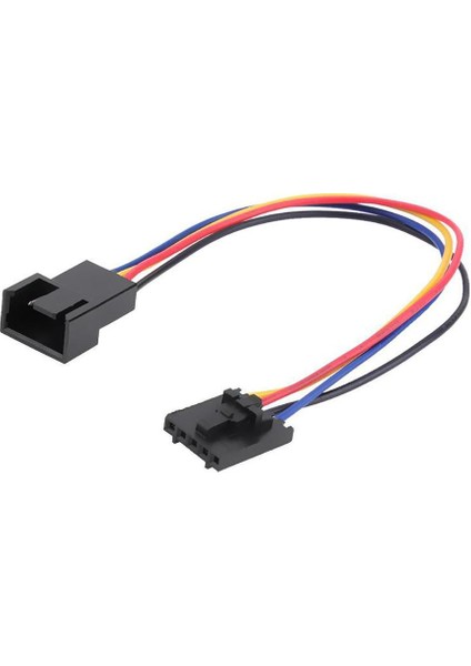 Se 5pin - 4pin Fan Konnektör Adaptörü Dönüştürücü Uzatma Kablosu Tel - Siyah (Yurt Dışından)