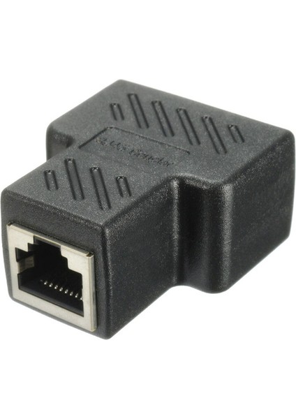 1 Ila 2 Yollu Lan Ethernet Ağ Kablosu RJ45 Dişi Splitter Konnektör Adaptörü Dizüstü Bilgisayar Yerleştirme Istasyonları (Yurt Dışından)