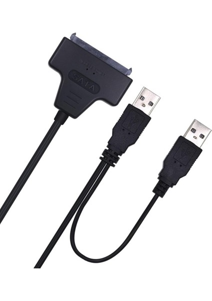 Tıshrıc USB 2.0 7 15 22PIN Molex Sata Adaptörü 2.5 SSD HDD Sabit Disk Harici Güç Dizüstü Optik Sürücü Kablosu Kılıf Dönüştürücü (Yurt Dışından)