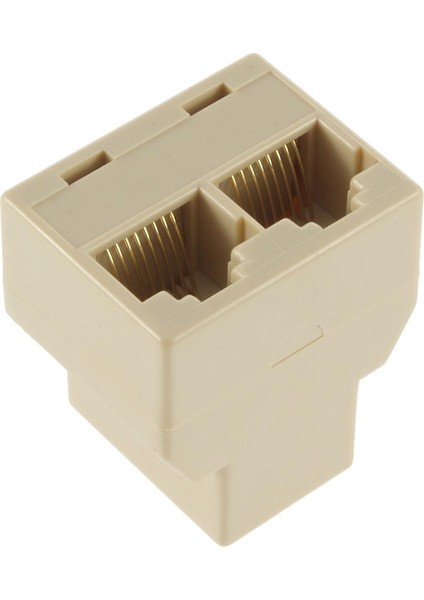 Adet Evrensel Pratik Sıcak 1 Ila 2 Yollu Lan Ethernet Kablosu Ağ Kablosu RJ45 Dişi Splitter Adaptörü Ağ Konektörü Splitter (Yurt Dışından)