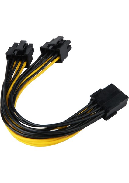 Güç Uzatma Kablosu Pcı-E Pcıe 8pin Dişi Adaptör Çift Bağlantı Noktalı 8 P 6 + 2 Pozisyon Erkek Konnektör Gpu Grafik Ekran Kartı Adaptörü (Yurt Dışından)