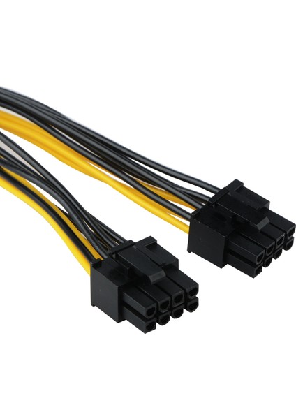 Güç Uzatma Kablosu Pcı-E Pcıe 8pin Dişi Adaptör Çift Bağlantı Noktalı 8 P 6 + 2 Pozisyon Erkek Konnektör Gpu Grafik Ekran Kartı Adaptörü (Yurt Dışından)