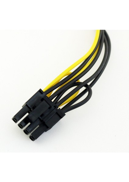 1 Adet Sata 15 Pin Erkek Pcı-E Express 6 + 2 Pin 8 Pin Dişi Video Güç Adaptörü Bağlantı Kablosu 20 cm (Yurt Dışından)
