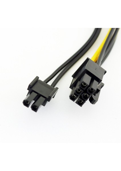 1x Çift Sata 15 Pin Erkek Pcı-E Express 6 + 2 Pin 8pin Dişi Video Güç Konektörü Adaptörü Y Splitter Kablosu 20 cm (Yurt Dışından)