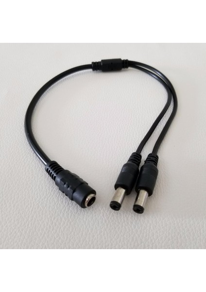 5.5mm x 2.1mm Dc 1 Kadın 2 Erkek 2 Yollu Splitter Güç Kablosu Kablosu Bakır Tel Cctv Kamera Sistemi Için (Yurt Dışından)