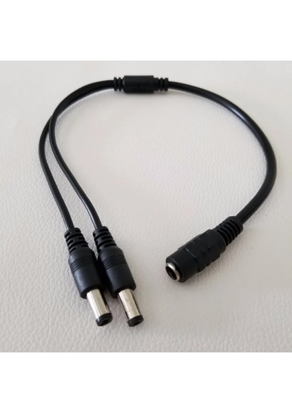 5.5mm x 2.1mm Dc 1 Kadın 2 Erkek 2 Yollu Splitter Güç Kablosu Kablosu Bakır Tel Cctv Kamera Sistemi Için (Yurt Dışından) modelleri