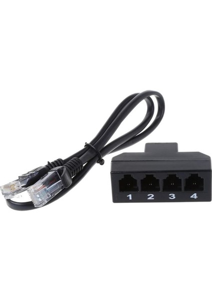 RJ11 6P4C Dişi 4 Ethernet RJ45 8P8C Erkek F/m Adaptör Dönüştürücü Kablo Telefon Perakende Satış (Yurt Dışından)