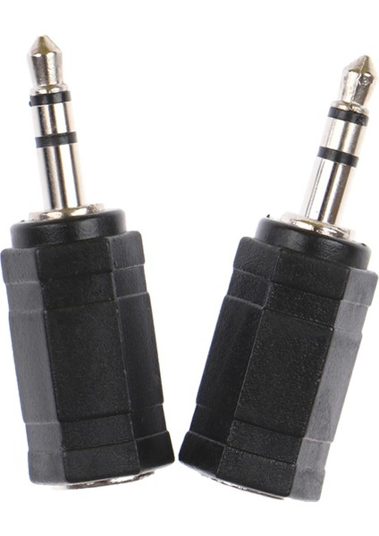 Adet 3.5mm Erkek 2.5mm Dişi Stereo Ses Mikrofon Fişi Adaptörü Mini Jak Kablosu (Yurt Dışından)