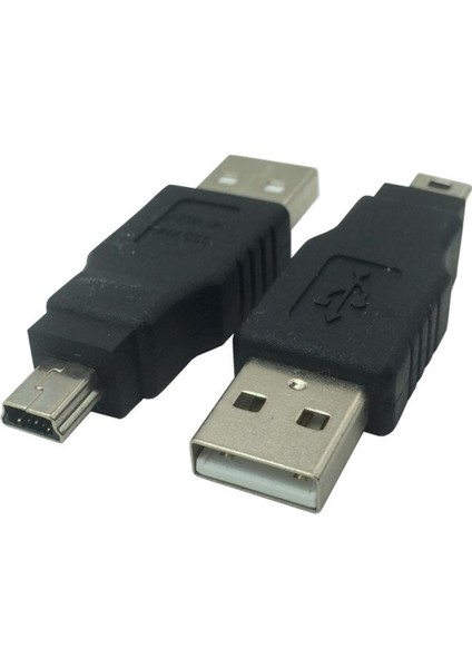 1 Adet USB A - Mini USB Erkek - Erkek Adaptör (Yurt Dışından)