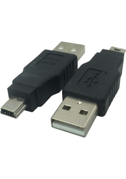 1 Adet USB A - Mini USB Erkek - Erkek Adaptör (Yurt Dışından)