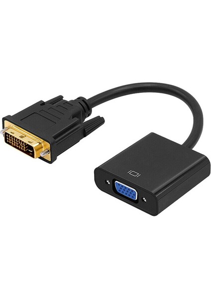 Dvı - VGA Adaptör Kablosu 1080 P Dvı-D - VGA Kablosu 24 + 1 25 Pin Dvı Erkek - 15 Pin VGA Dişi Video Dönüştürücü Pc Ekranı Için (Yurt Dışından)
