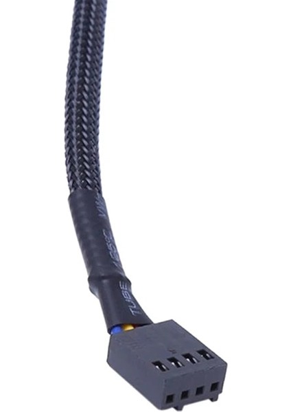 1 Adet Splitter Siyah Kollu 26.5 cm Uzunluk Uzatma Kablosu Konektörü Yüksek Kalite 4 Pin Pwm Fan Kablosu 1 Ila 3 Yollu (Yurt Dışından)