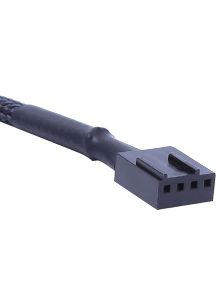 1 Adet Splitter Siyah Kollu 26.5 cm Uzunluk Uzatma Kablosu Konektörü Yüksek Kalite 4 Pin Pwm Fan Kablosu 1 Ila 3 Yollu (Yurt Dışından)