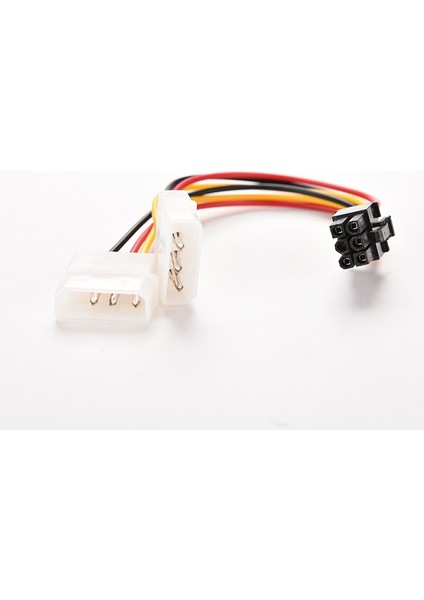 2 Adet Pcı-E 6 Pin 2x 4 Pin Çift 4pin Grafik Video Ekran Kartı Güç Adaptörü Dönüştürücü Kablosu (Yurt Dışından)