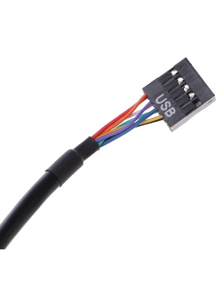 USB 2.0 9-Pin Muhafaza Erkek - USB 3.0 20-Pin Anakart Dişi Adaptör Kablosu (Yurt Dışından)