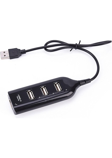 USB 2.0 Yüksek Hızlı 4 Bağlantı Noktalı Splitter USB Hub Adaptörü Pc Dizüstü Bilgisayar Için Siyah ve Yalnızca Bireysel Olarak Kullanılabilir (Yurt Dışından)