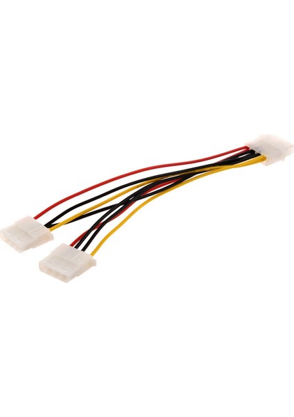 Bilgisayar Molex 4 Pin Besleme Y Splitter Kablosu ve Sata Dişi Molex Erkek Adaptör Dönüştürücü Kablosu, 6 Inç (Yurt Dışından)