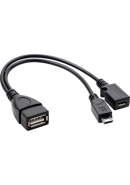 Etmakit 2 In 1 Otg Mikro USB Ana Bilgisayar Gücü Y Splitter USB Adaptörü Auf Mikro 5 Pinli Männlich Weiblich Kablo-Alışveriş (Yurt Dışından)