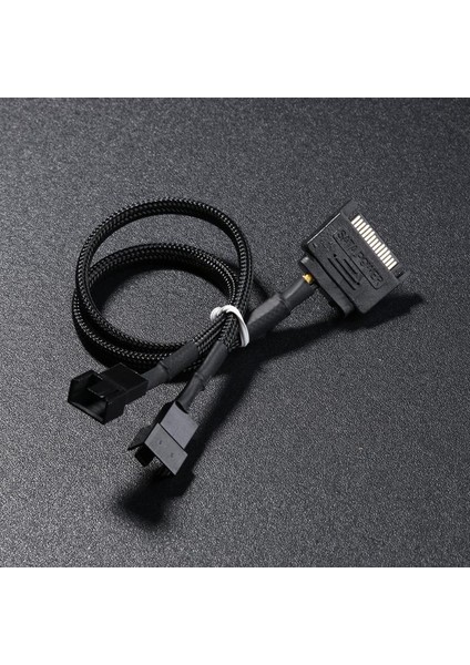 Vodool Kollu Sata 15PIN - 2 Yollu 3pin 4pin Fan Güç Adaptörü Uzatma Kablosu Tel Kablosu (Yurt Dışından)