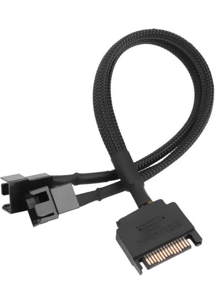 Vodool Kollu Sata 15PIN - 2 Yollu 3pin 4pin Fan Güç Adaptörü Uzatma Kablosu Tel Kablosu (Yurt Dışından)