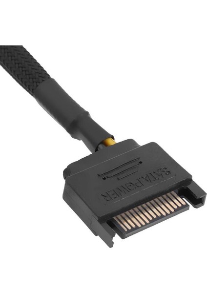 Vodool Kollu Sata 15PIN - 2 Yollu 3pin 4pin Fan Güç Adaptörü Uzatma Kablosu Tel Kablosu (Yurt Dışından)