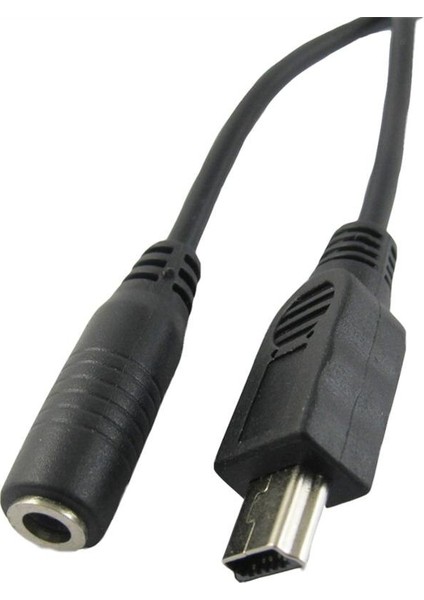 1x Dc Güç 3.5X1.35MM Dişi Jack Mini USB 5 Pin Erkek Fiş Adaptörü Bağlantı Kablosu 20 cm (Yurt Dışından)