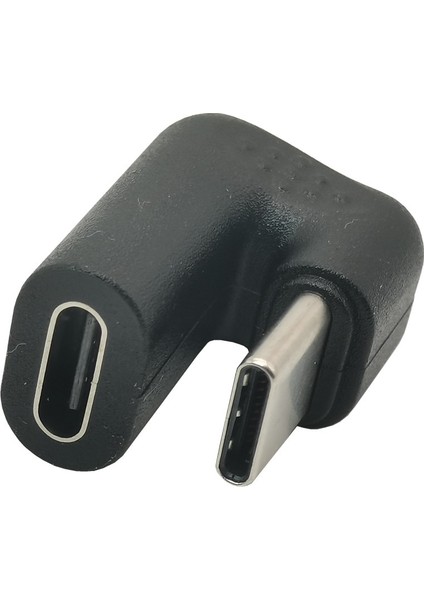 Sol Sağ Yukarı Aşağı Açı Adaptörü USB C 180 Derece USB Tip C Erkek - Dişi Uzatma Dönüştürücü Yalnızca Telefon Tablet Için Şarj (Yurt Dışından) modelleri