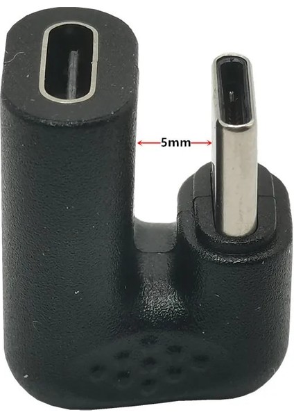 Sol Sağ Yukarı Aşağı Açı Adaptörü USB C 180 Derece USB Tip C Erkek - Dişi Uzatma Dönüştürücü Yalnızca Telefon Tablet Için Şarj (Yurt Dışından) fırsatları