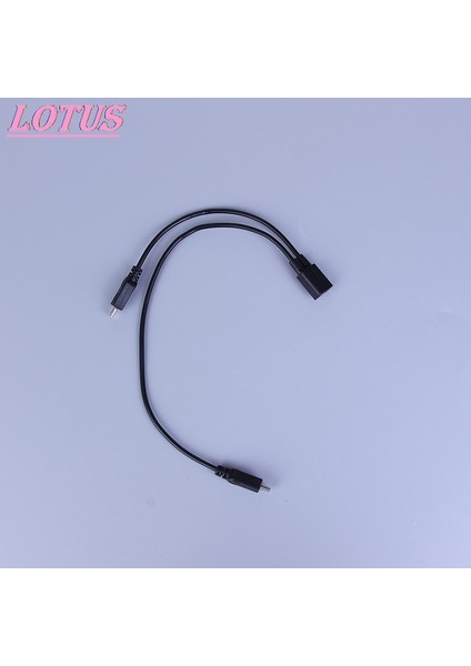 Yüksek Kaliteli Veri Kablosu Mikro USB 2.0 Splitter Y 1 Kadın 2 Erkek Veri Şarj Kablosu Uzatma Kablosu Telefon Için (Yurt Dışından)