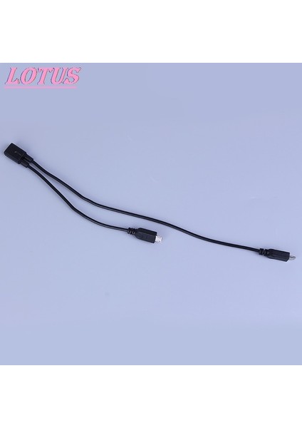 Yüksek Kaliteli Veri Kablosu Mikro USB 2.0 Splitter Y 1 Kadın 2 Erkek Veri Şarj Kablosu Uzatma Kablosu Telefon Için (Yurt Dışından)