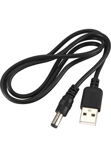 Betty Becky USB Kablosu 5,5mm / 2,1mm 5V Dc Jak Kablosu (Siyah, 75CM) (Yurt Dışından)