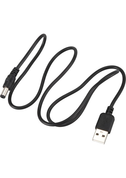 Betty Becky USB Kablosu 5,5mm / 2,1mm 5V Dc Jak Kablosu (Siyah, 75CM) (Yurt Dışından)