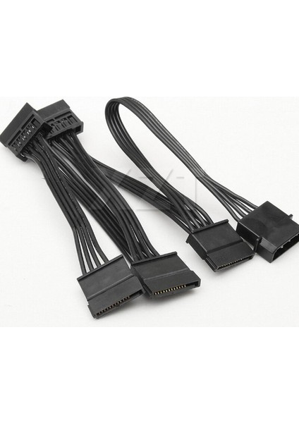 Pz 1 Adet 4pin Ide Molex 5-Port 15PIN Sata Güç Kablo Kordonu Kurşun 18AWG Tel Sabit Disk HDD SSD Pc Sunucusu Dıy Yüksek Kalıtelı (Yurt Dışından)