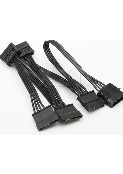 Pz 1 Adet 4pin Ide Molex 5-Port 15PIN Sata Güç Kablo Kordonu Kurşun 18AWG Tel Sabit Disk HDD SSD Pc Sunucusu Dıy Yüksek Kalıtelı (Yurt Dışından)