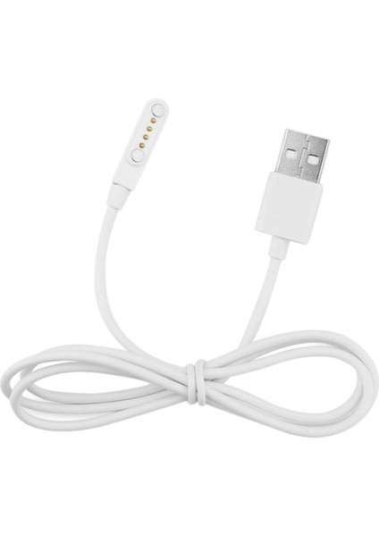 Betty Becky Manyetik Şarj Cihazı USB 2.0 Şarj Kablosu Kablosu Güç 4 Pin Akıllı Saat KW88 (Yurt Dışından)