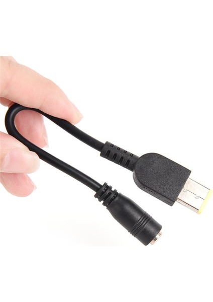 1 Adet 5.5*2.5mm Dişi Inter Yuvarlak Jack Kare Fiş Güç Dönüştürücü Adaptör Kablosu Lenovo Thinkpad (Yurt Dışından)