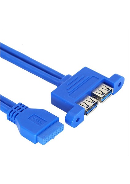 Great-Q Usb3.0 Anakart Anakart 20PIN - Çift Bağlantı Noktalı USB 3.0 Hub Adaptör Kablosu Kablosu (Yurt Dışından) fırsatları