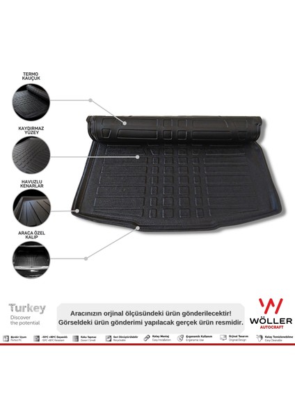 Vw Taigo Bagaj Havuzu 2022 Sonrası 3D Wöller Ultraflex Esnek
