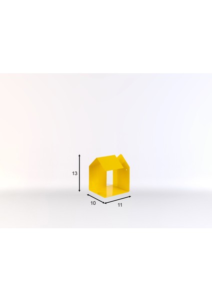 Sarı Metal Duvar Askısı - Çok Amaçlı Balkon Ve Bahçe Dekoru - Little House indirimleri