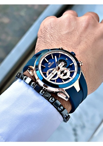 Slikon Kayışlı Fonksiyonlu Erkek Kol Saati modelleri