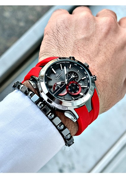 Slikon Kayışlı Fonksiyonlu Erkek Kol Saati modelleri