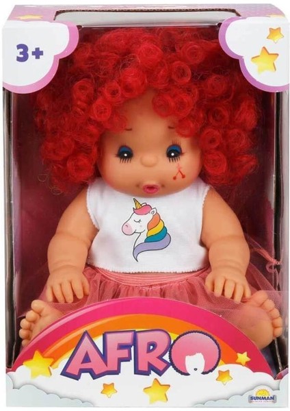 20040 Afro Kıvırcık Saçlı Bebek 23 cm -Sunman fırsatları