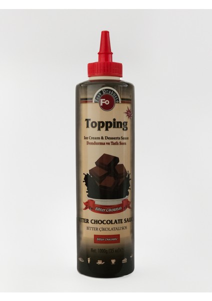 Bitter Çikolatalı Topping Sos Dondurma ve Tatlı Sosu 940 gr