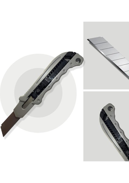 Metal Gövdeli Maket Bıçağı (Darbelere Dayanıklı Metal Falçata) modelleri