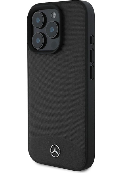 Apple iPhone 16 Pro Kılıf Mercedes-Benz Orjinal Lisanslı Magsafe Şarj Özellikli Dokulu ve Düz Deri Siyah fiyatları
