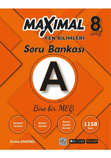 Artı Zeka Yayınları Maximal 8. Sınıf Fen Bilimleri (A) Soru Bankası - Emine Enginel