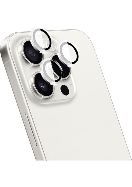iPhone 15 Pro LG-007 Lens Guard Oleofobik Anti Reflectiv Kamera Lens Koruyucu Uygulama Aparatlı